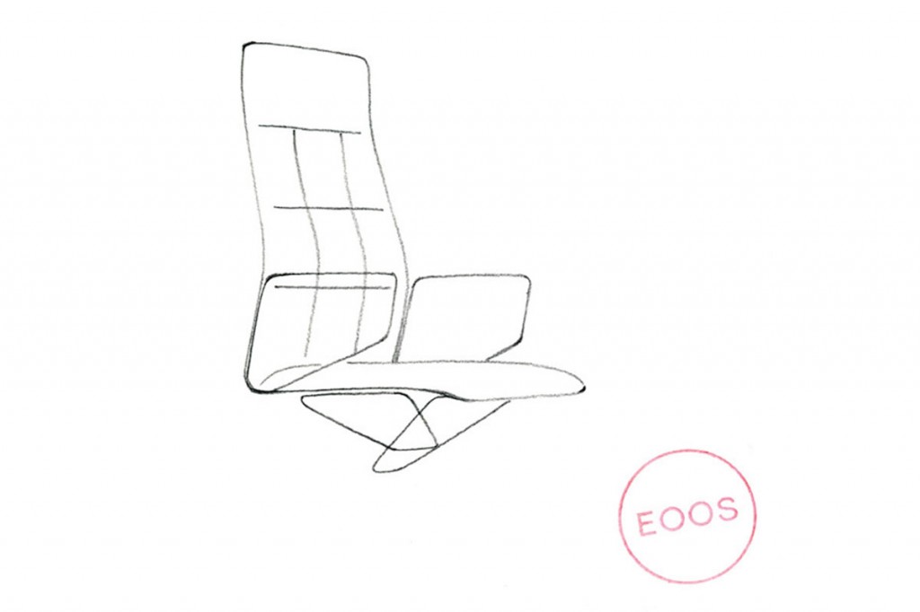 EOOS-Entwurfsskizze für den „Leadchair“. © EOOS, Wien.